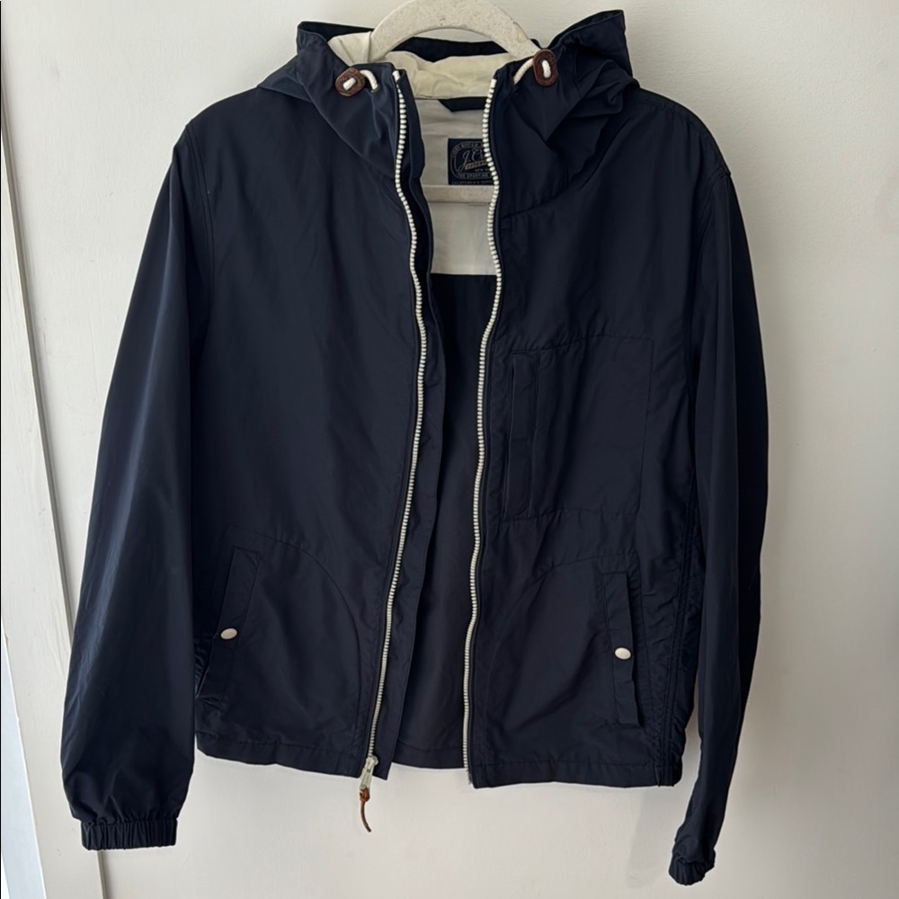 Navy Windbreaker Jacket